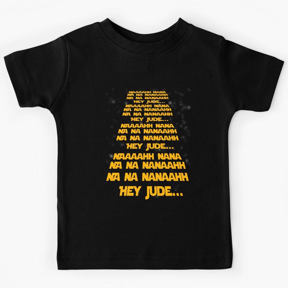 Hey Jude Space Shirt Classic Rock Galaxy Graphic Kids T-Shirt 140
