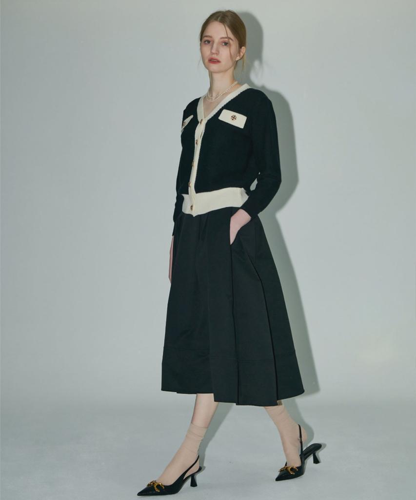 Anna Black Flare Skirt