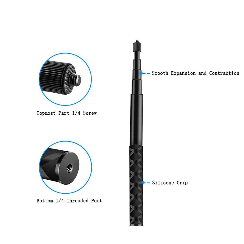 Für Insta360 X4 X3 X2 Bullet Time Selfie-Stick für GoPro 12 11 10 9 8 DJI Action 4 3 SJCAM Kamera Erweiterter Bündelgriff