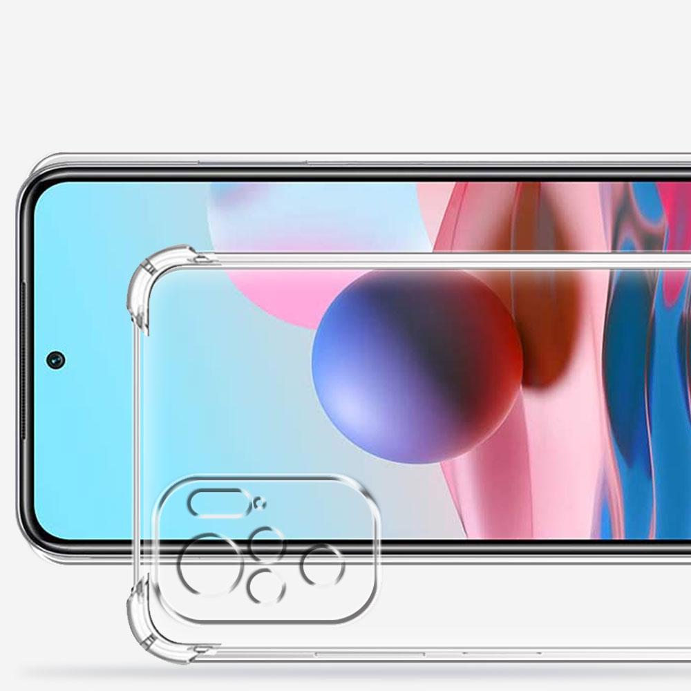 For Xiaomi Redmi Note 10 Case Silicone Soft Shockproof Cover For Redmi Note 10S Clear Case For Redmi Note 10 Pro Max Funda Coque