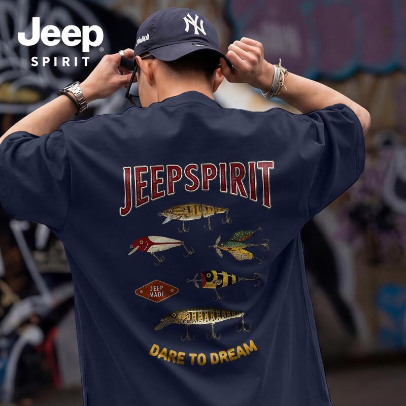 Мужская хлопковая футболка с коротким рукавом JEEP SPIRIT L