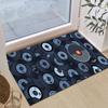 Vinylschallplatten-Design Rutschfester Teppich - Strapazierfähiges Polyester, Perfekt für Outdoor-Terrasse, Garten, Wohnzimmer, Schlafzimmer und Küchendekor