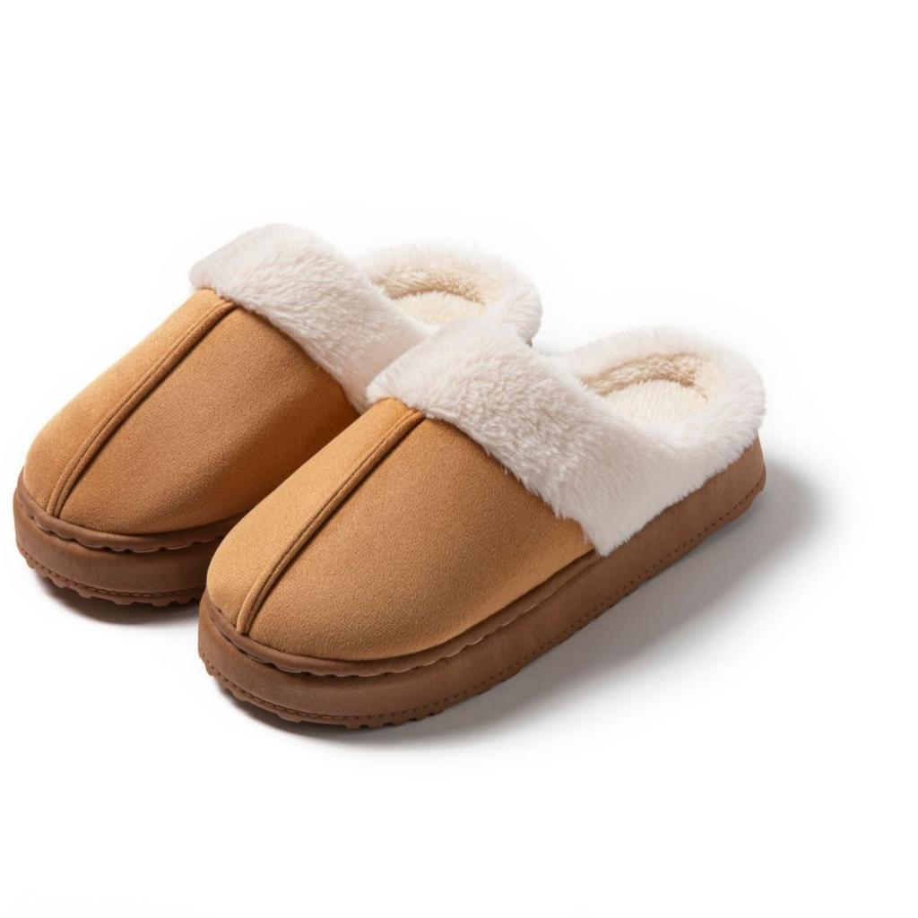 Autumn and winter plush cotton slippers indoor home non-slip warm velvet outer wear bag head cotton mop