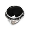 Black Spinel Gemstone 925 Steling Silver Jewelry Ring Size 8
