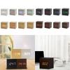 Wood Cube Voice Control Alarm Clock Bedside Table Square Clock Multipurpose for Children Bedroom Dormitory