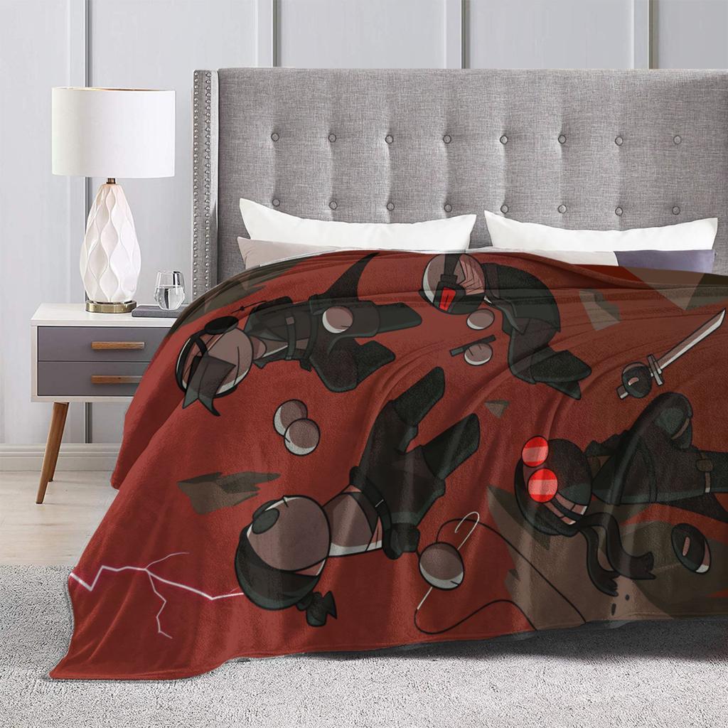 MADNESS COMBAT Warm Soft Blankets Decorative Plush Throw Blanket Fashion Couch Chair Flannel Bedspread Sofa Bed Cover