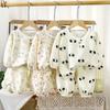2pcs Toddler Children Summer Home Wear Boy Thin Pajamas Baby Air-conditioning Clothing Girl Kids Casual Medium-sleeved Fall Suit