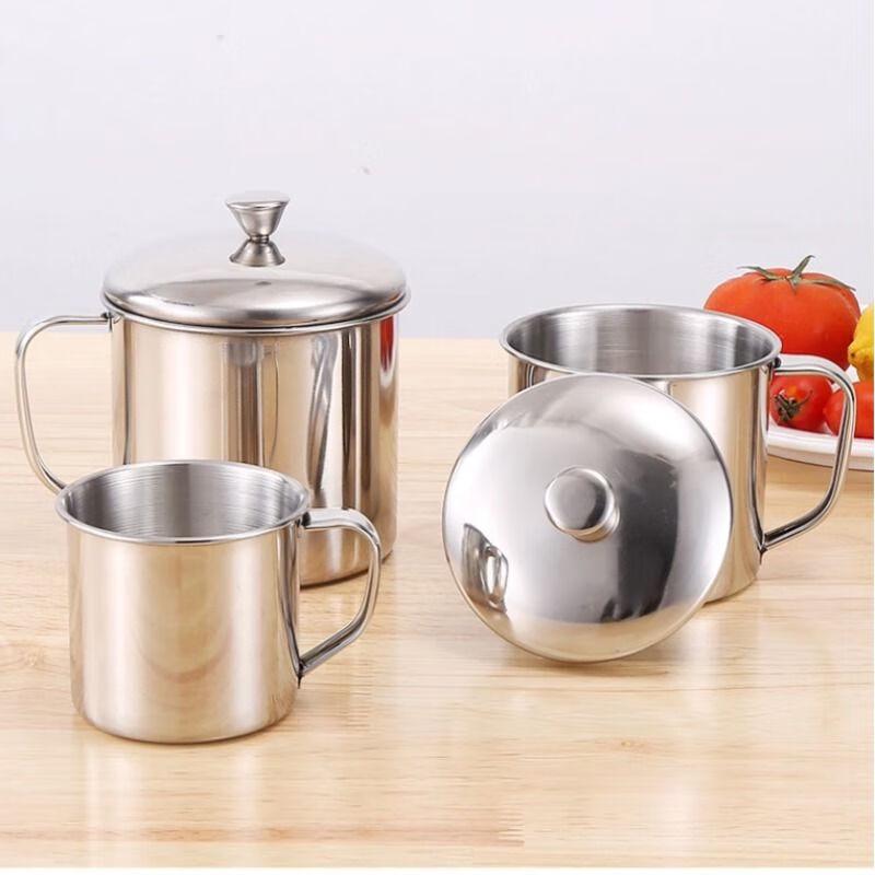 304 Stainless Steel Mug with Lid and Handle