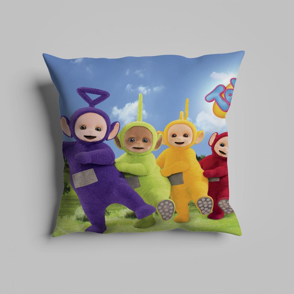 Federa cuscino lussuosa per ufficio domestico, decorativa per divano, cuscini per sedile auto multi-formato, federe cuscino t-Teletubbie-s