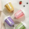 Salad Fruit Cup Double Layer Drainage Bowl For Office And School Use
