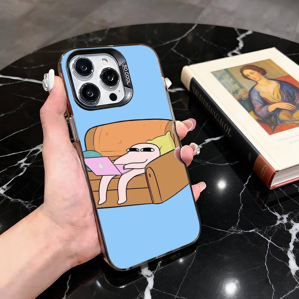 

Ketnipz Cartoon Leather Phone Case For iPhone 17,16,15,14,13,12,11 Plus,Pro Max,XS,Colorful Silver Black Cover iPhone12PROMAX