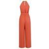 Summer Women Casual Sleeveless Halter Jumpsuit Loose High Waist Wide Leg Pants Solid Color Belt Jumpsuits Sizes S XL