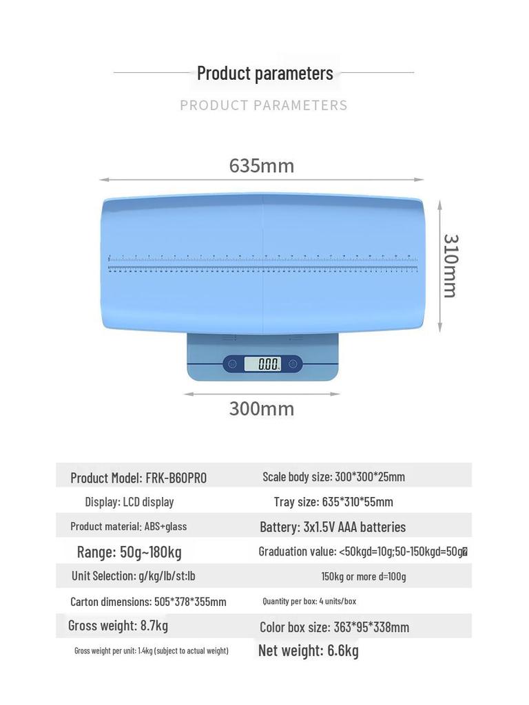 Digital Baby and Pet Weighing Scale - Electronic, In Stock, Ready to Ship
