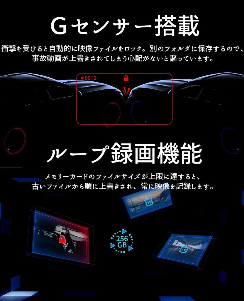 Pelsee Dash Camera, Front and Rear Camera, 4K UHD, 8 Megapixels, GPS, HDR, Ultra