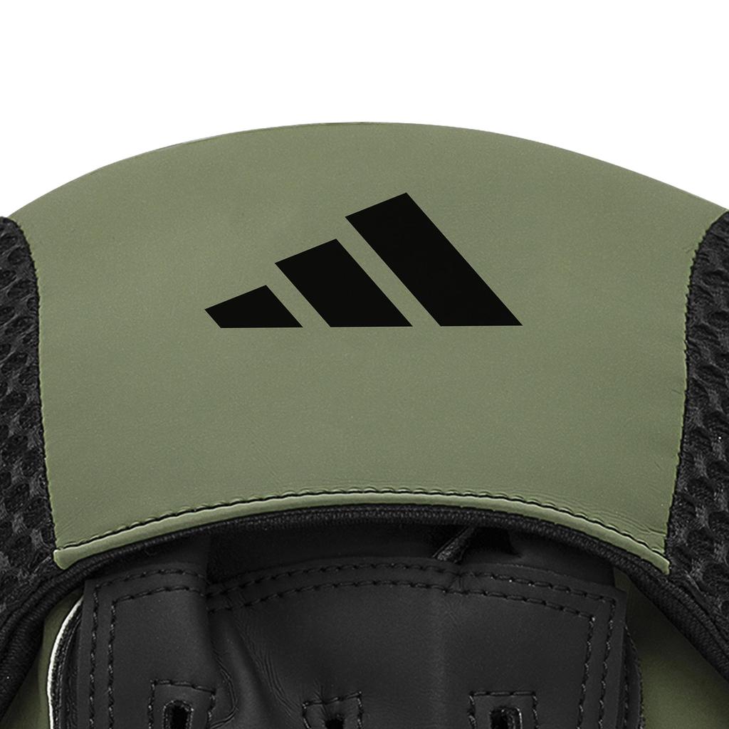 Adidas Combat Sports Boxing and Martial Arts Punching Combat 50 Focus Orbit Standard Mitts, Mitts, ADIC50FM, Green/Black/Im