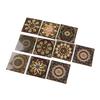 10pcs Tile Sticker Waterproof Clear Pattern Self Adhesive Wall Decals for Hotel Bedroom Kitchen