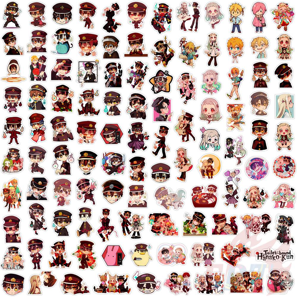 135Pcs/Set Toilet-bound Hanako-kun Q-1 Mini Diary Manual Stickers DIY Scrapbooks Album Decor Decals Stickers