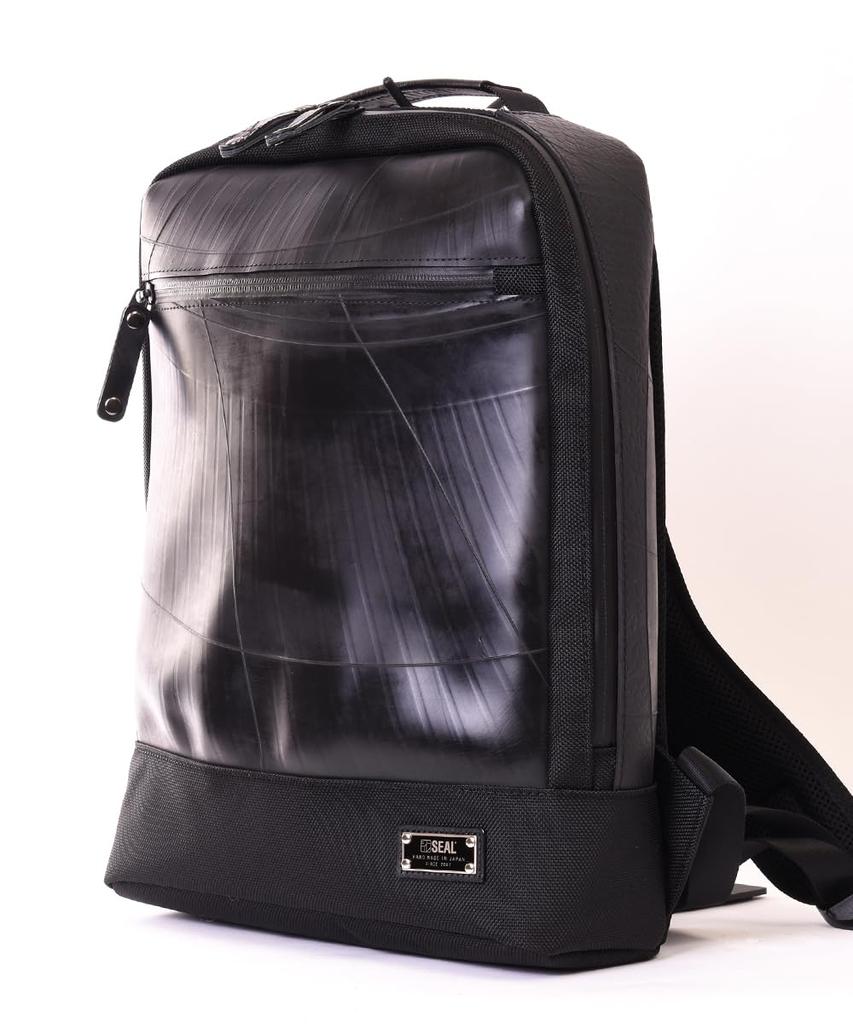 Seal Waterproof Slim Business Backpack with PC 2-Way Men's Case, PS-181SBK
