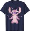 Hot Fashion Lilo & Stitch Angel Front and Back 2-Sided T-Shirt S-4XL Four Seasons Unisex
