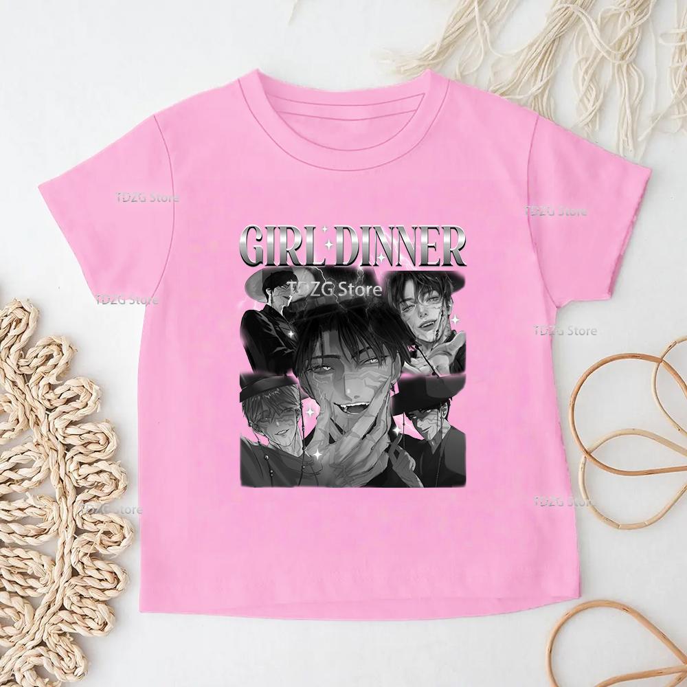 Summer KPop Devil Hunter Print Fashion Casual Children T-shirt Tee Top Movie O-neck Cartoon Saja Boys Girl Casual Kid Clothing