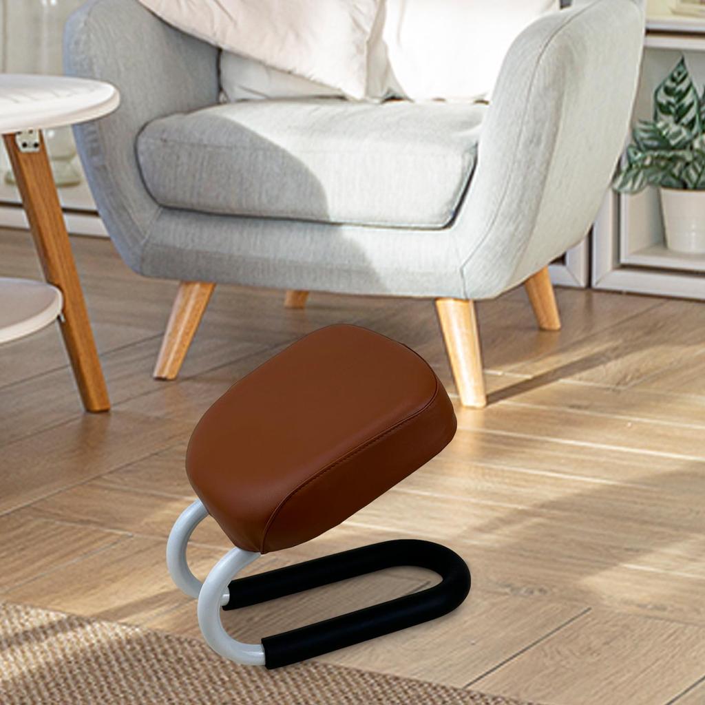 Meditation Bench, Stable Prayer Posture Stool Made of Metal And Synthetic Leather, Suitable