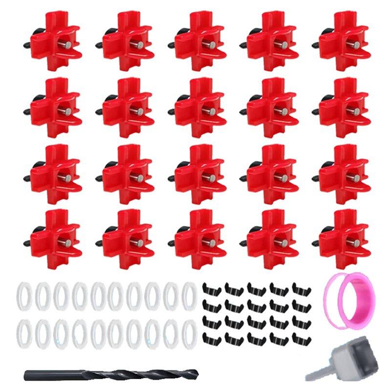 HHO-Automatic Poultry Drinkers-Horizontal Chicken Nipples Waterer(20 Pack) For Easy Installation And Clean Water Supply