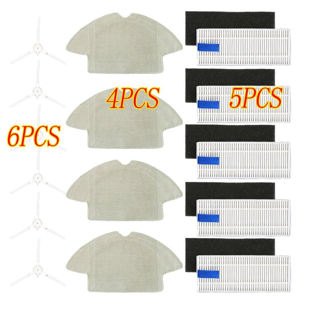 Main Brush for 360 S6 Robot Vacuum Cleaner Spare Parts Side Brush HEPA Filter Replacement for 360 S6  Vacuum Cleaner Accessories