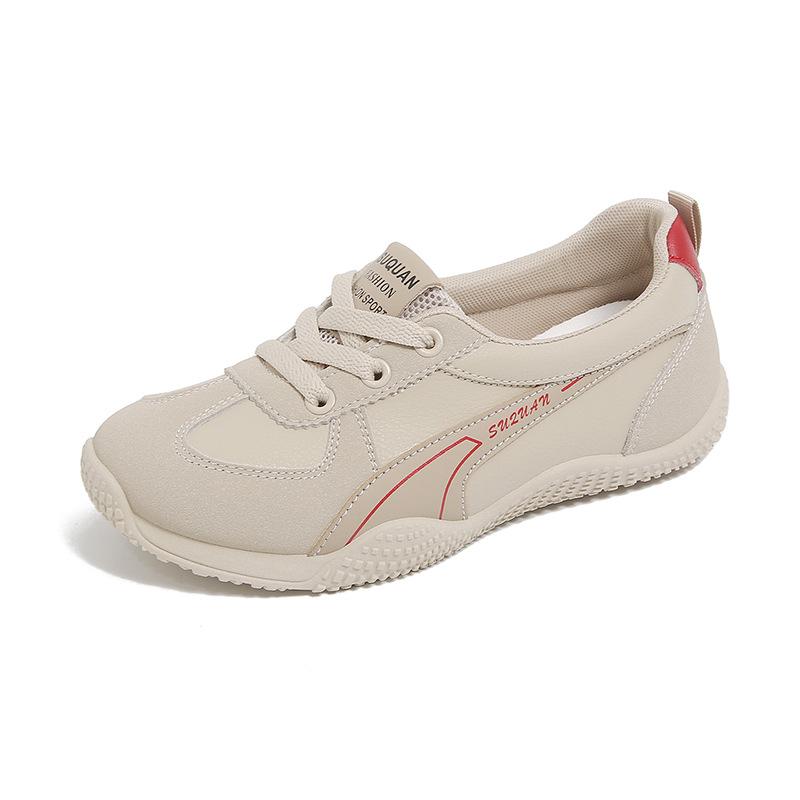 

K1519 autumn 2025 white shoes Korean version ins female student leisure trend one pedal versatile women s shoes street shot 35