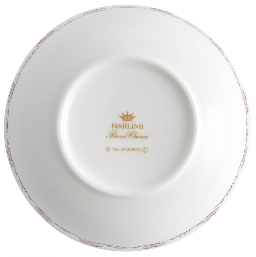 Skater Fruit Plate, Dishwasher Safe, NARUMI Bone China, Made in Japan by Narumi Seito, Sanrio My Melody Drawing, CBFT14-A