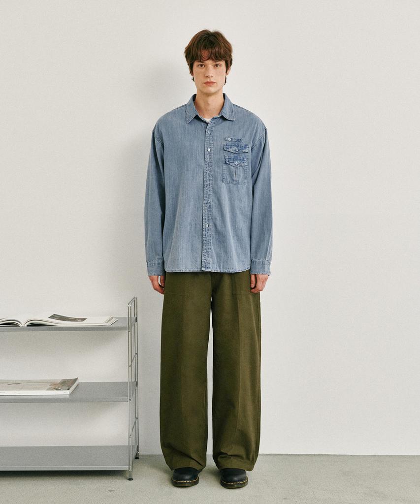 GLW Carpenter Fatigue Cotton Pants Olive