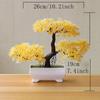 Kunstig Tre Bonsai Simuleringsplanter Potteplanter til hagebord Hjem Rom Soverom Dekorasjon Utendørs falske plante ornamenter