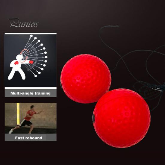 Reaction Training Ball Boxing Reflexes with Headband Speed Accuracy Focus Hand Eye Coordination Stress Relief Punching Equipment Release
