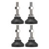 4PCS Furniture Leveling Mounts M12 Thread Table Chair Workbench Leveler Nylon Support Feet 50mm