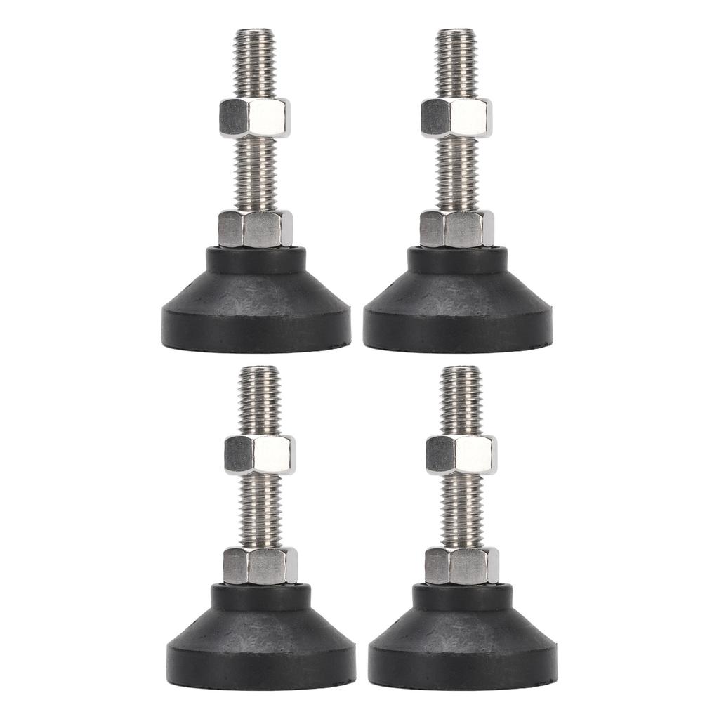 4PCS Furniture Leveling Mounts M12 Thread Table Chair Workbench Leveler Nylon Support Feet 50mm