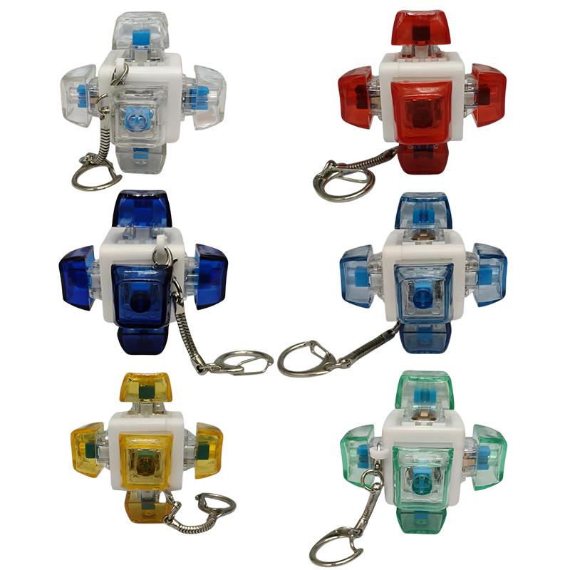 Creative Six Sided Decompression Mechanical Keyboard Key Toy Key Chain For Adults Anti Stress Finger Games Toys