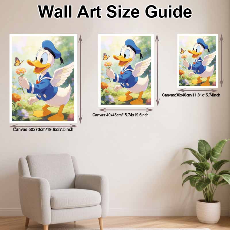 Disney Donald Duck Flower Butterfly Diamond Paint Painting Art Kit Handmade DIY5D Home Decor Gift
