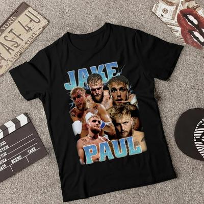 Jake Paul Vintage Boxing Short Sleeve Black All Size Shirt  SS32 Unisex T-Shirt