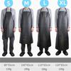 Black Cooking Chef Apron PVC Work Apron Soft Aquatic Butchery Food Apron