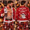 2026 Winter Men and Women's Funny Christmas Ugly Couples Party Santa Body Adult Round Neck Hoodie Men Women Cosplay Sweatshirt