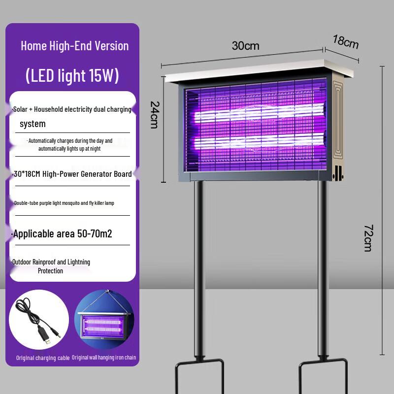 15W Solar & Mains Commercial Mosquito Killer