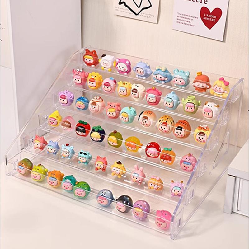 Small Ornament Display Box Fruit And Vegetable Naughty Bag Mini Blind Box Rack Storage Transparent Display Rack