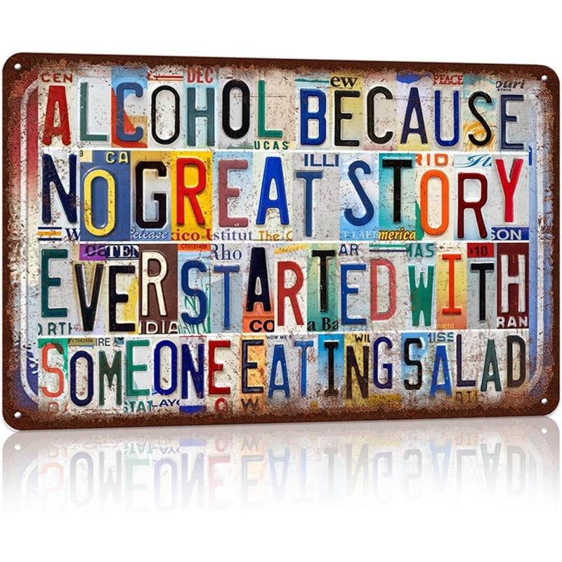 "Live" Word Metal Sign, Retro Wall Art Decor