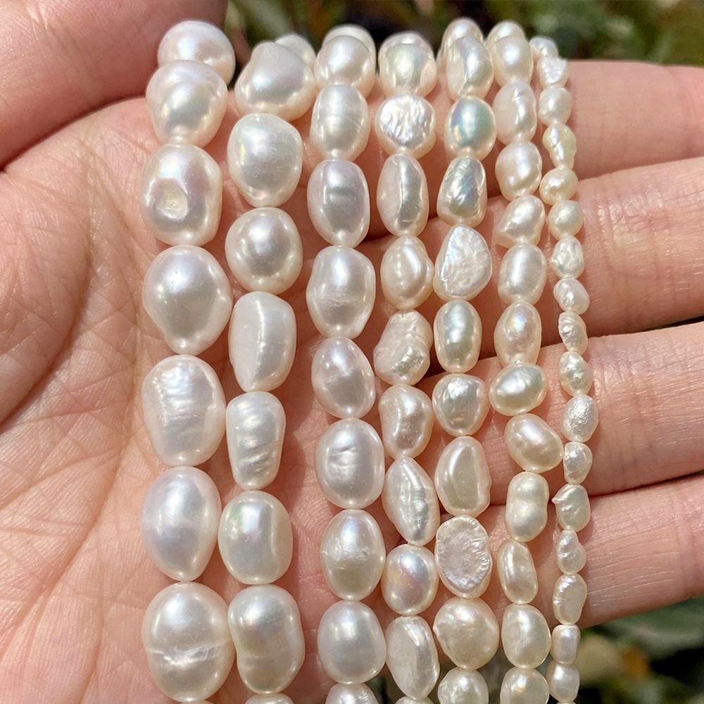 Natural Freshwater Cultured Pearl Beads Irregular Shape Loose Gemstone Jewelry Making Supplies for Necklaces Bracelets