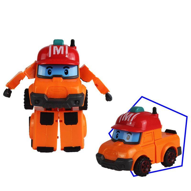 High-quality Robocar Poli Roy Amber Transformers Robot Action Figures Car Bus Set