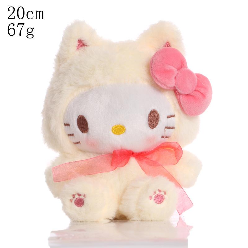 20Cm Sanrio Kuromi Hello Kitty My Melody Cinnamoroll Pachacco Plush Toy Doll Soft Stuffed Animals Toys Gifts For Kids Children