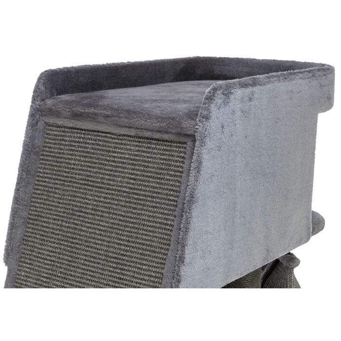 Arbre À Chat - TRIXIE - Activ - Gris - 96x38 Cm - Hauteur 122 Cm