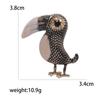 Enamel Bird Brooch for Women Unisex Rhinestone Swallow Pin Sparrow Badge Banquet Party Backpack Gifts Jewelry Accessories