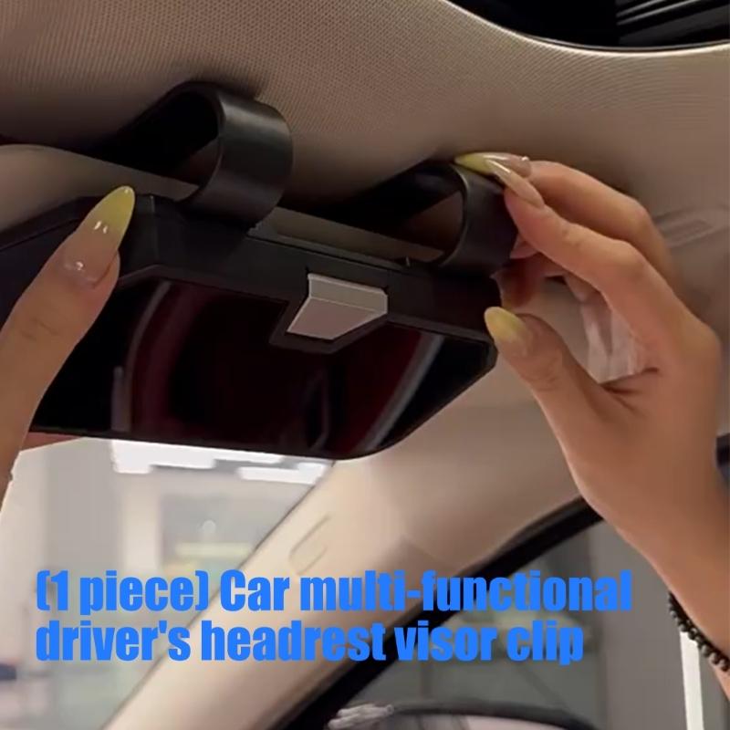 Universal Car Glasses Holder Organizers For Driver For Various Eyewear Type And Sizes Up To 7 Inches For Spacious Storage