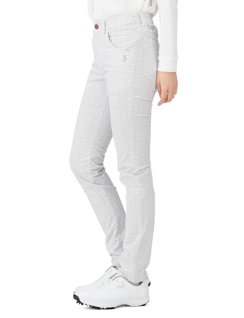 Long Pants Dry Stretch Dobby Calze Paint Logo Print Product Wash X Gray 00 [Pearly Gates] Women's C/Pe / 055-3231804 031_White [XS]