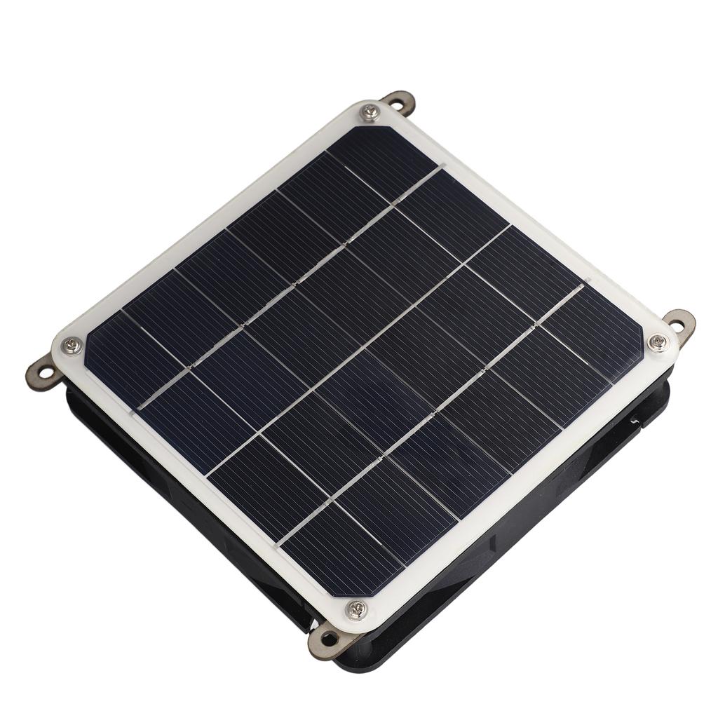 Solar Panel Powered Fan Kit 20W Monocrystalline Solar Panel Exhaust Fan Kit for Outdoor Travel Greenhouse
